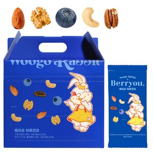 우고래빗 베리유 하루견과 100봉, 20g, 100개