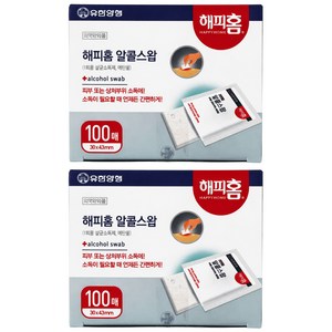 해피홈 알콜 스왑, 100개입, 2개