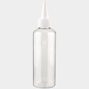 화이트 뾰족캡 투명 용기 100ml 플라스틱 화장품용기 공병 소분병 여행, 1개