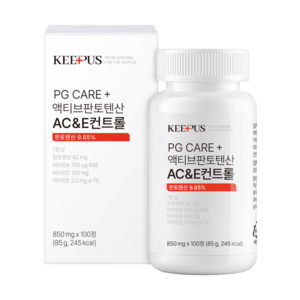 판토텐산 PG Care+ 액티브 판토텐산 AC&E 컨트롤, 100정, 1개