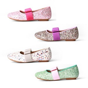 아이꼼므 여아 초등학생 아동 유아 반짝이 공주 구두 파스텔 플랫 160~230