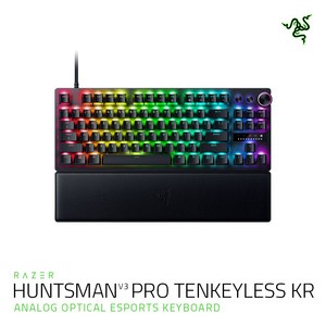 레이저코리아 헌츠맨 V3 프로 텐키리스 한글각인 Razer Huntsman V3 Pro TKL KR 유선 키보드