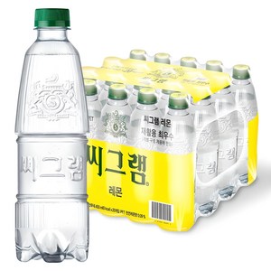 씨그램 레몬 무라벨, 450ml, 20개