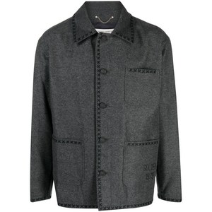 골든 구스 로고 자수 울 재킷, 그레이계열, IT/FR 52(KR 110)