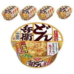 닛신 돈베 돈베이 카키아게 덴뿌라 튀김 우동 컵라면 97g 12개, 12개