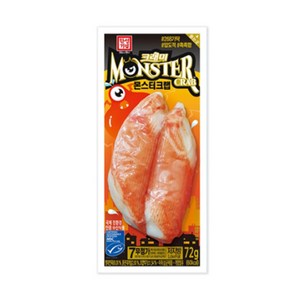 [다만세푸드] 한성 몬스터크랩 72g (유통기한 최상) / 크래미 맛살, 15개
