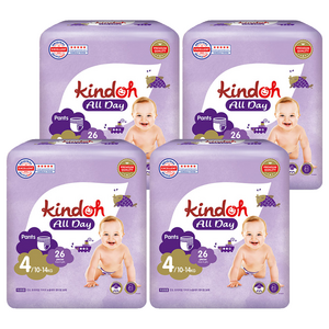 킨도 프리미엄 뉴올데이 팬티형 기저귀 남녀공용, 4단계, 104매