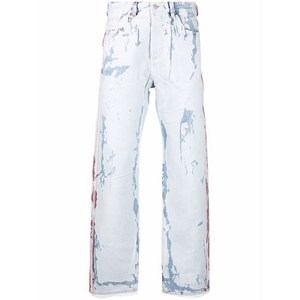 디젤 필 오프 이펙트 스트레이트 진, 화이트계열+블루계열, Denim size 33(KR 105)