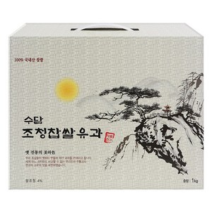 수담조청유과 선물세트 수담한과, 1kg, 1개