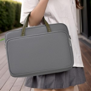 KAMOMO 노트북 가방 아이패드 파우치 출장 서류가방, 그레이