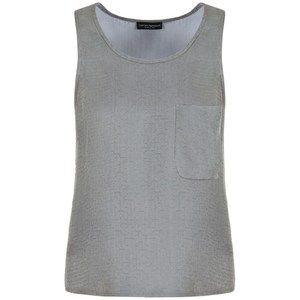 엠포리오아르마니 기하학 모티프 탑, 그레이계열, Italy 46(KR 88)