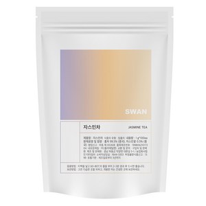 SWAN 대용량 자스민차 100p + 티코스터, 1세트