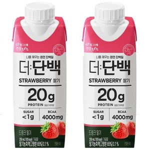 더단백 드링크 딸기, 250ml, 18개