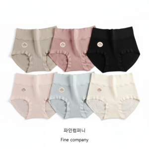 파인컴퍼니 노라인 하이웨스트 여성팬티 6종