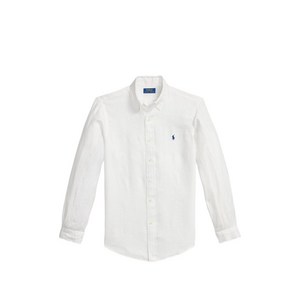폴로랄프로렌 로고 자수 리넨 셔츠, 화이트계열, Standard L(KR 40.5)