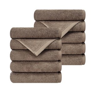 송월타월 내츄럴코지 호텔수건 150g 30수 면사, 진갈색, 10개