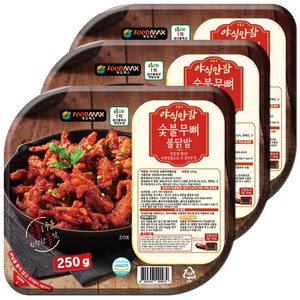 야식만참 숯불무뼈불닭발 250g, 3개