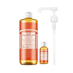 닥터브로너스 캐스틸 솝 950ml+60ml+펌프 세트 12종 택1, 1개, 950ml