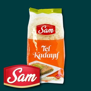 [재고보유] 쌤 카다이프 500g 터키 정식수입 콰삭콰삭 건면 두바이 초콜릿 케이크 퀴네페, 1개