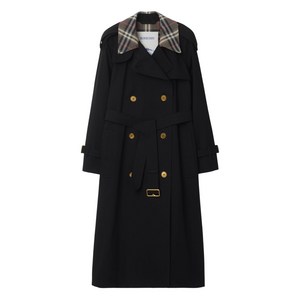 버버리 캐슬포드 트렌치코트, 블랙계열, UK 14(KR 77-88)