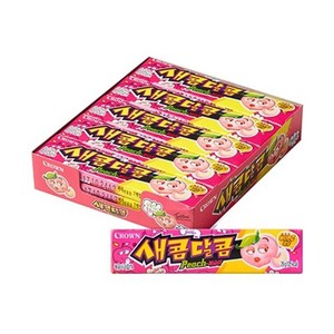 크라운 새콤달콤 복숭아맛, 29g, 90개