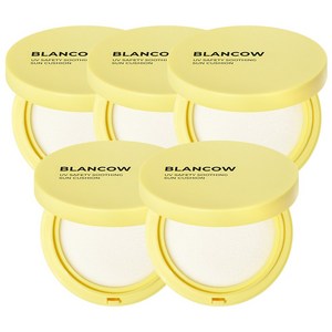 블랑카우 유브이 세이프티 수딩 선쿠션 SPF50+ PA++++, 25g, 5개