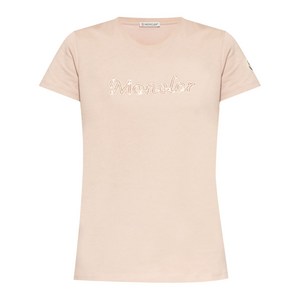 몽클레르 비즈 로고 티셔츠, 핑크계열, Standard S(KR 55)