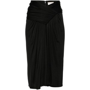 생로랑 드레이프 펜슬 미니 스커트, 블랙계열, France 40(KR 77)