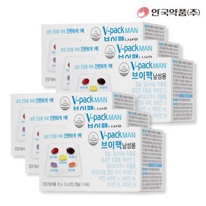 [안국약품] 브이팩 V-PACK 남성용 영양제 30포X6박스 (6개월), 90g, 6개