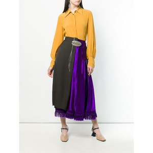 마르니 비대칭 랩 프런트 스커트