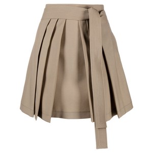 겐조 플리츠 미니 스커트, 베이지계열, France 36