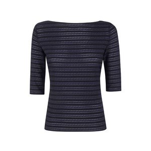 엠포리오아르마니 스트라이프 스웨터, 블랙계열+그레이계열, Standard XS(KR 44)