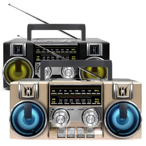 코비 레트로 아날로그 다이얼 FM 라디오 블루투스 스피커