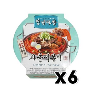 청년다방 차돌떡볶이 즉석간편조리 540g x 6개