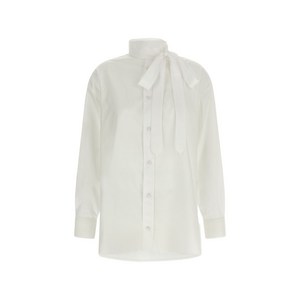 겐조 라발리에르 칼라 자수 셔츠, 화이트계열, France 36