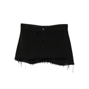 발렌시아가 frayed mini skirt