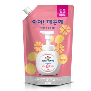 아이깨끗해 항균 폼 핸드솝 리필 레몬향, 600ml, 2개