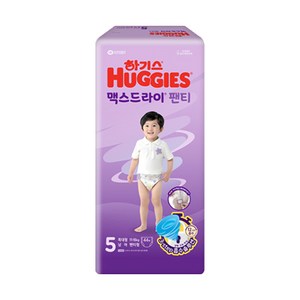 2021 신형 하기스 맥스드라이 팬티형 기저귀 남아용 대형 4단계(9~13kg), 5단계, 44매