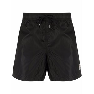 몽클레르 로고 패치 스윔 쇼츠, 블랙계열, Standard S(KR 92-175)