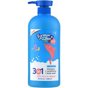 포멀비 키즈 3in1 올인원 클렌저 복숭아향, 1L, 1개