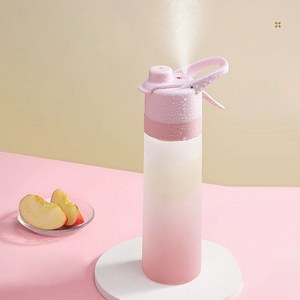 SMABAT 다용도 스프레이 보틀 휴대용 스포츠 물병 스프레이 텀블러 대용량물병 운동 보틀 650ML, 650ml, 핑크, 1개
