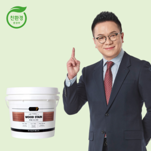 [마이칼라] THE FAMILY 7 수성스테인 4L, 1개, 사과색