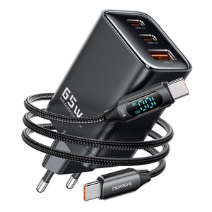 Toocki GaN PPS PD 65W 2C1A 3포트 초고속 멀티충전기