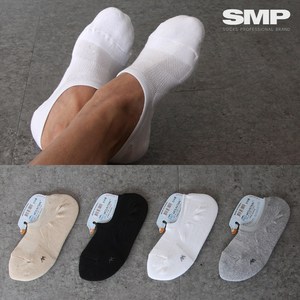 SMP스포츠 남성용 페이크삭스 5켤레 안벗겨지는 덧신양말