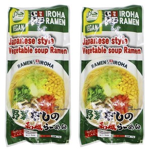 라멘이로하 비건 야채육수 일본풍 라멘 2개입 176g, 2개