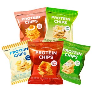프롬잇 프로틴칩 5종 버라이어티팩, 40g, 혼합맛, 5개