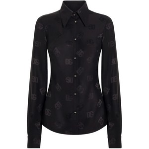 돌체앤가바나 로고 자카드 셔츠, 블랙계열, Italy 40(KR 44)