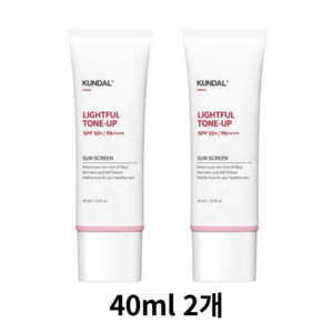 쿤달 데일리 라이트풀 톤업 선크림 SPF50+ PA++++, 40ml, 2개