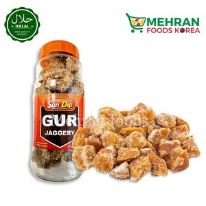 SUNDIP Jaggery (Gur) 500g 재거리 (천연 설탕), 1개