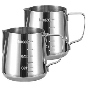 Mojia 스테인리스 계량 밀크저그 350ml